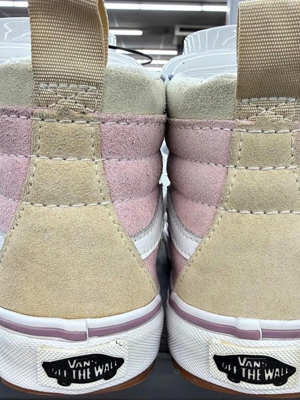 Vans Sk8-Hi MTE High-Top Sneakers in Blue & Pink - Picture 3 of 4